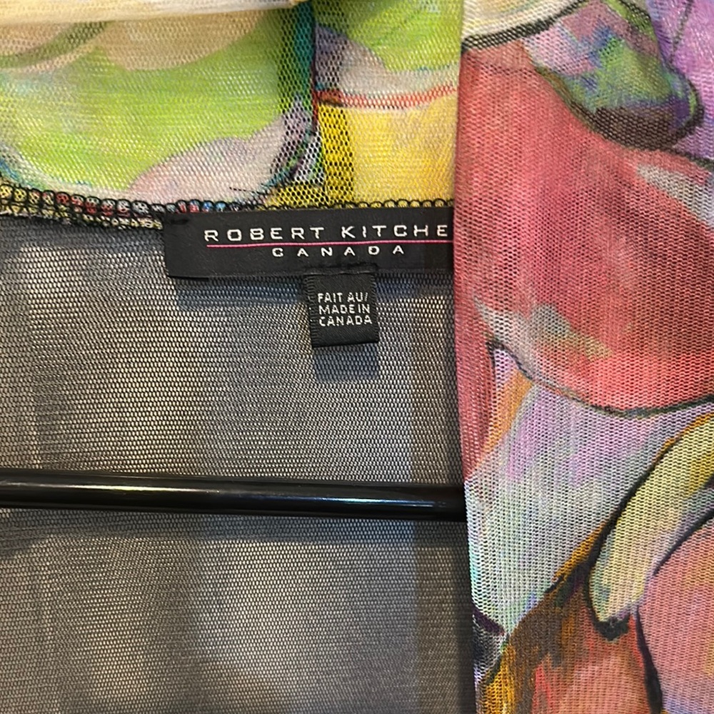 Robert Kitchen Colorful Sheer Kimono View 2